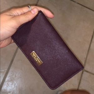 Henri Bendel Maroon Wallet